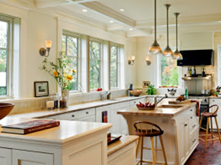 Classic Shingle Style House Decorating Kitchen
