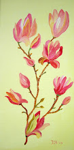 Magnolia Olieverf H2oil op doek