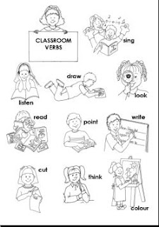 englishprintables: Classroom language - verbs