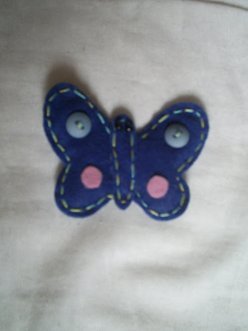 Broche Borboleta Azul.