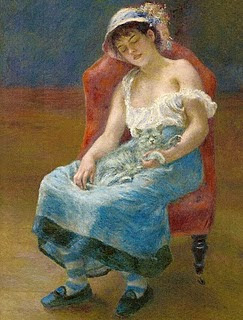 Muchacha dormida. Pierre-Auguste Renoir. 1880