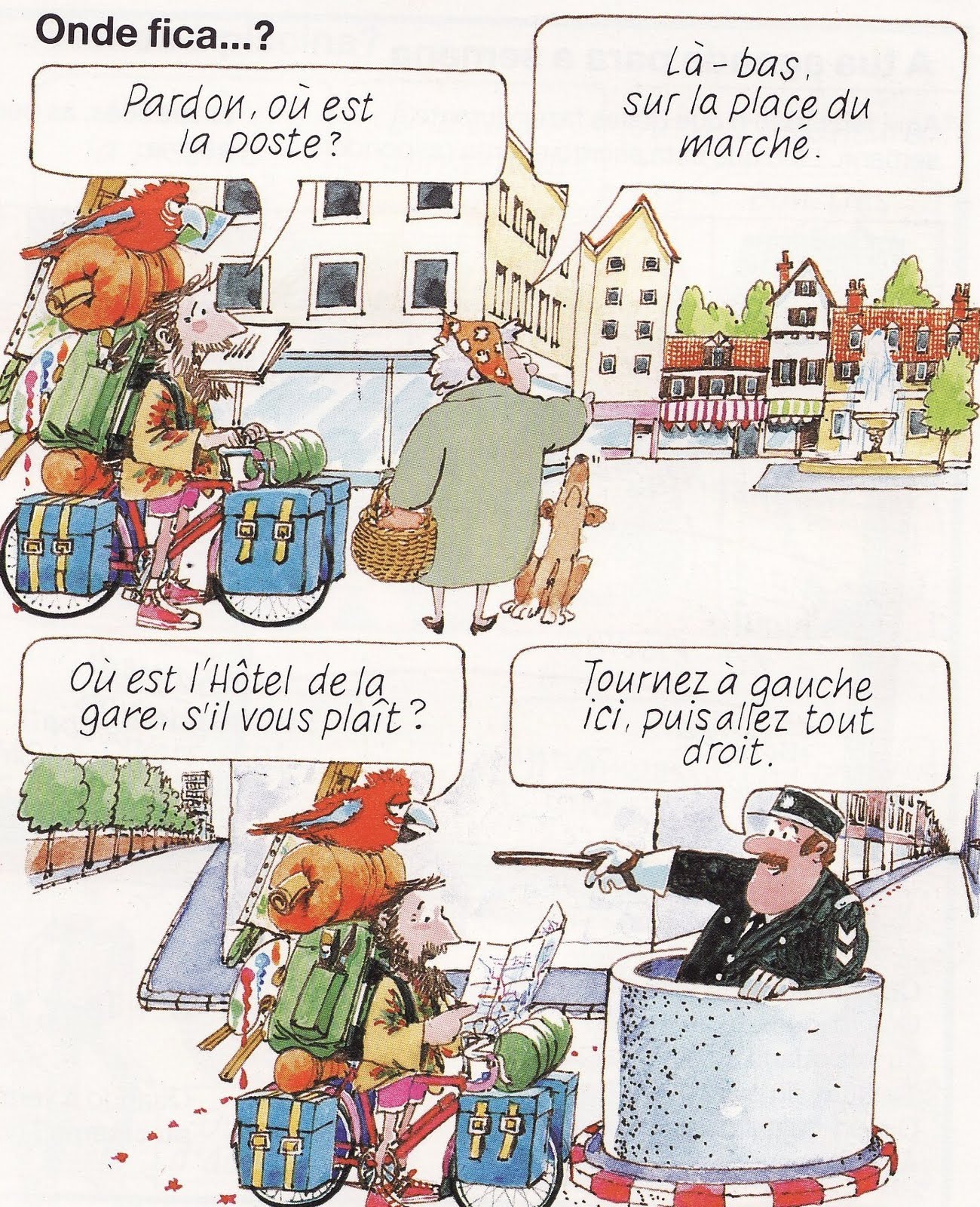 http://123cestparti.blogspot.com/2010/05/delf-indiquer-le-chemin.html Pytanie o drogę - dialog - Francuski przy kawie