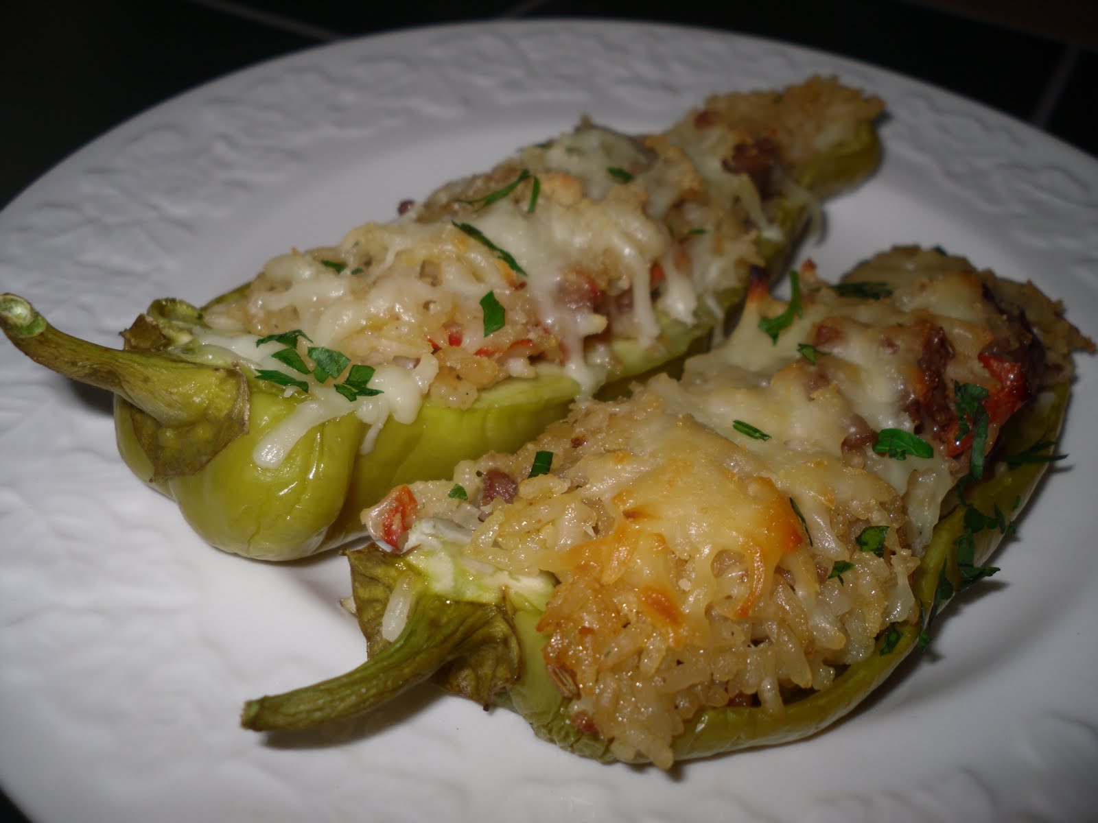 The Amorous Cook Stuffed Italian Green Pepper's