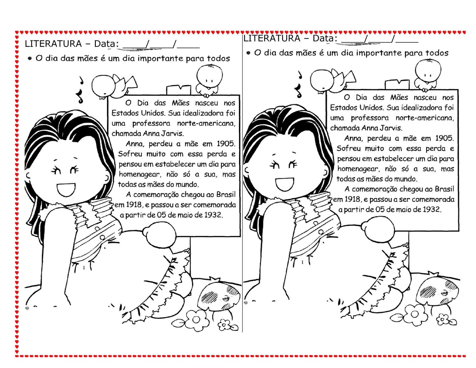Vivendo com arte: TEXTO E INTERPRETAÇÃO - DIA DAS MÃES
