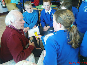 Bing Hoskin interviewed by Connor Downs School children