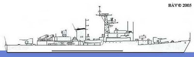 Plano de modernização das fragatas da classe João Belo que previa a instalação de mísseis anti-navio Exocet e mísseis anti-aéreos Sea Sparrow