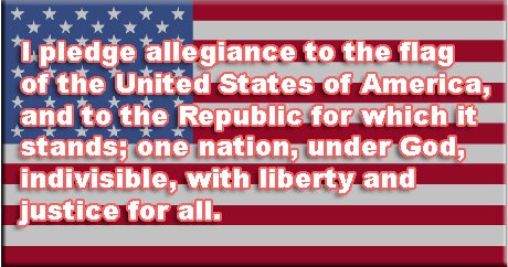 "I PLEDGE ALLEGANCE TO THE U.S.A.