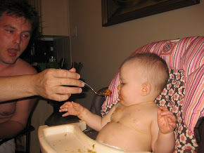 Brittney's 1st Spaghetti Dinner!!!  LOVES IT!!!