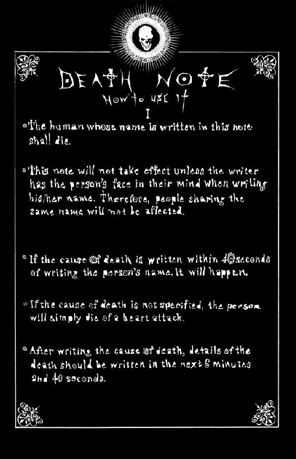 SAUCE Death Note