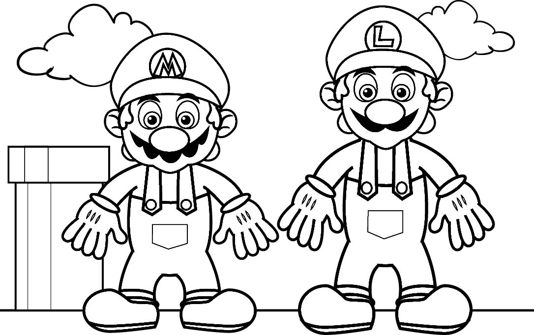 Coloring Pages for everyone: Super Mario Bros