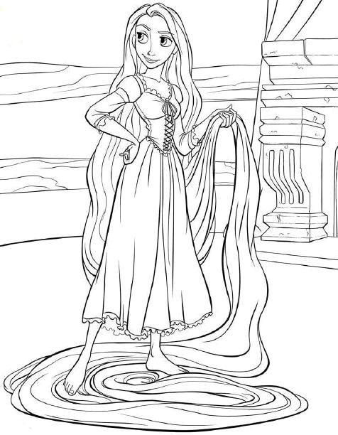 tangled coloring pages rapunzel tangled - photo #26