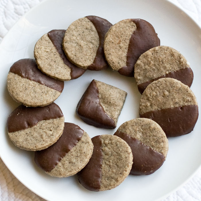 Sweet Savory Espresso Shortbread Cookies