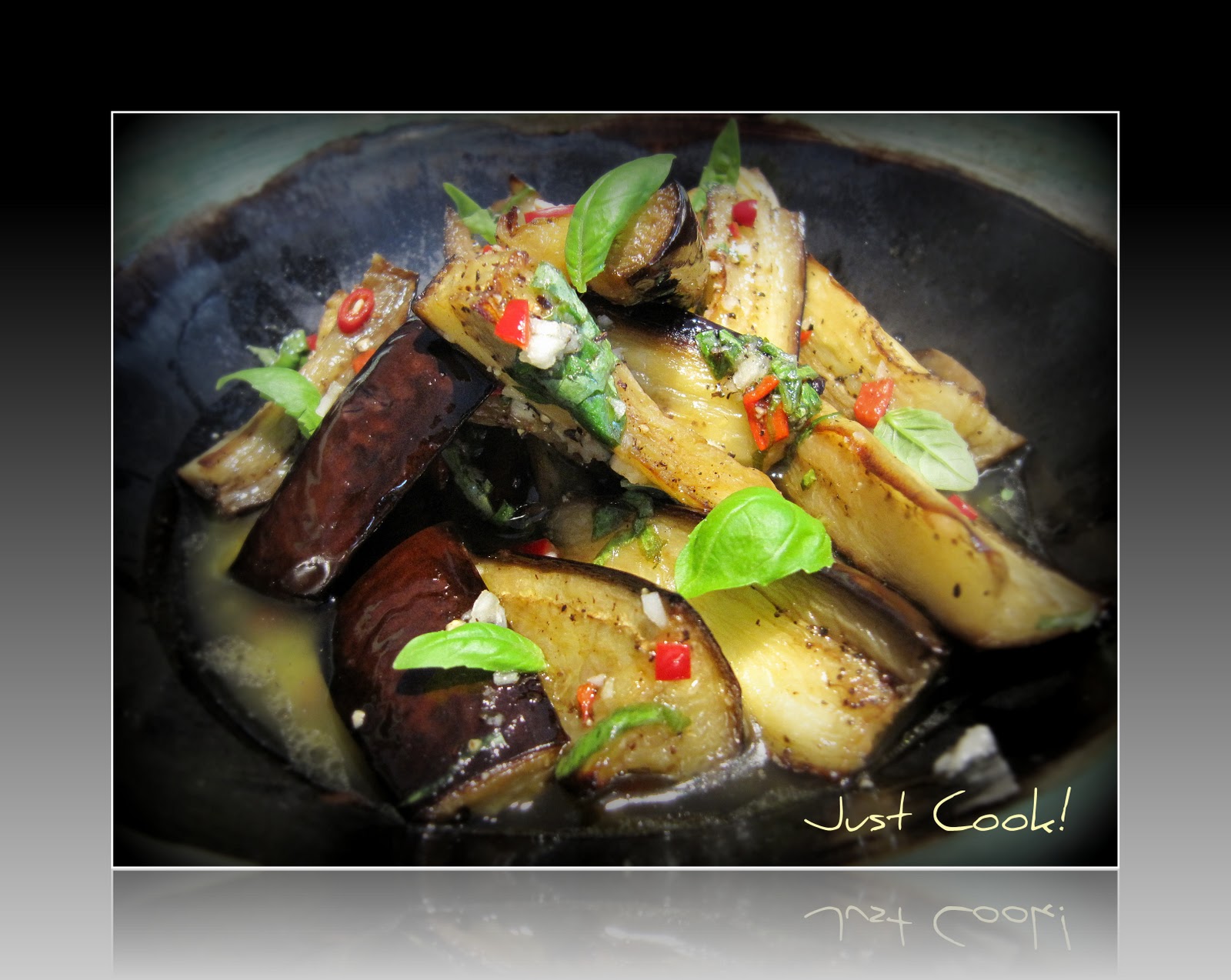 Just Cook! Oriental style eggplant with tahini sauce