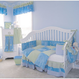 Promofever: decoração azul em quarto de bebé