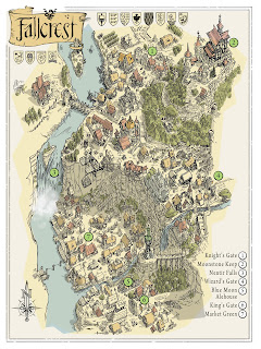 Fallcrest Map from D&D Doodles