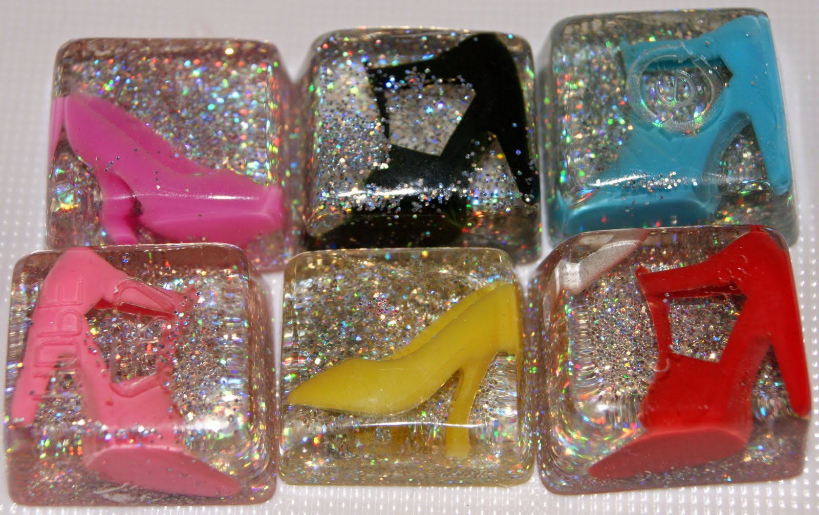 LET THEM EAT SHOES Resin Shoe Cubes