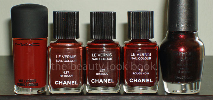 Chanel Forbidden, Diabolic, Vamp, Rouge Noir and Some Other