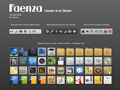 Faenza Gnome Icon Theme v0.8