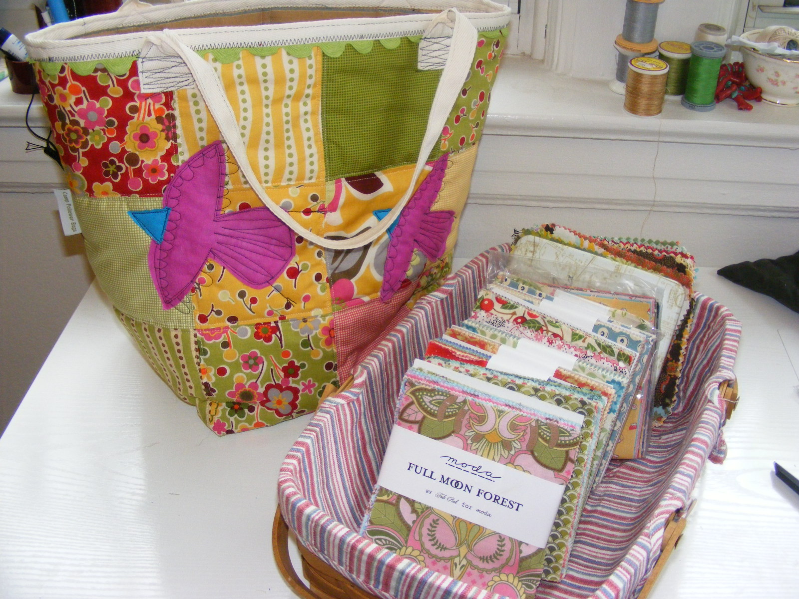 Camp Follower Bags and Quilts Charm Pack Tote Bag Tutorial