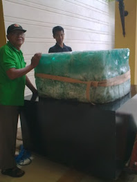Proses pindahan Vas Batu Pualam ± 500 kg