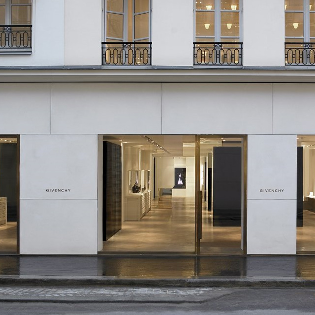 océanos amarillos: remodeled Givenchy store in Paris