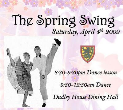 Dudley House Spring Swing 2009