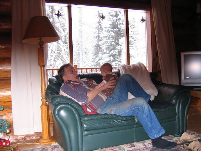 Grandpa Gary and Paige deep in conversation