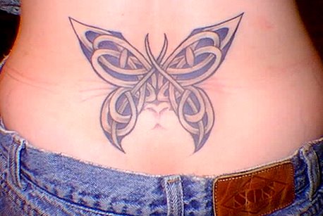 tribal butterfly tattoo design $13.99