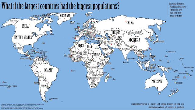 What If The Largest Countries Had The Biggest Populations?