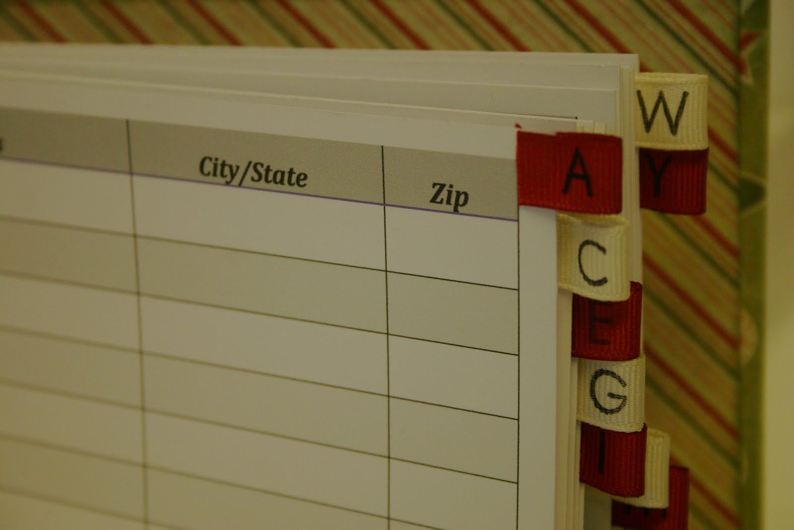 Getting Kreatively Spoiled Christmas Card Record Book New