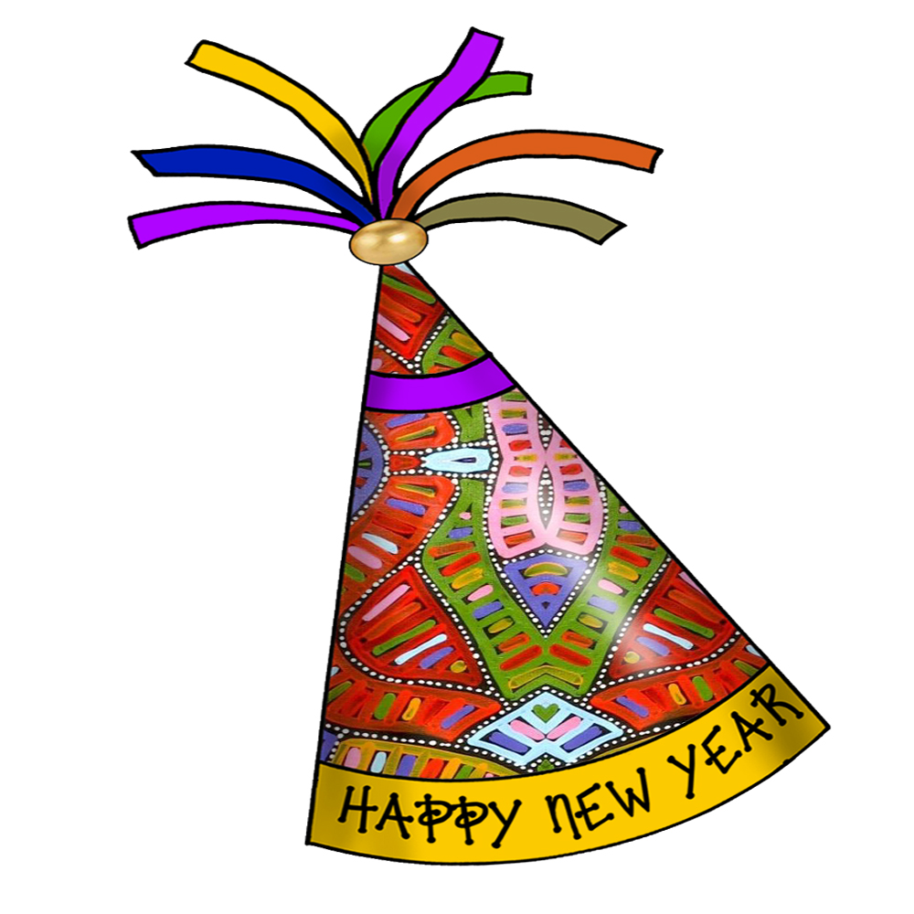 new years party hat clipart - photo #1