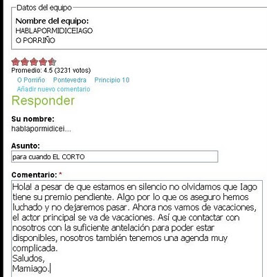 comentario en la página del concurso YOTAMBIENTENGODERECHOS.COM comentario en la página del concurso YOTAMBIENTENGODERECHOS.COM
