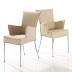 Cream Leather Dining Chairs