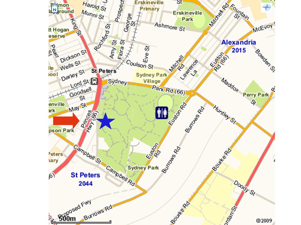 Sydney Park Map