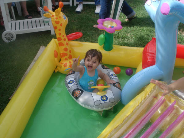 En la pileta(piscina)