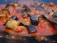 smokey eggplant and tomato pasta sauce
