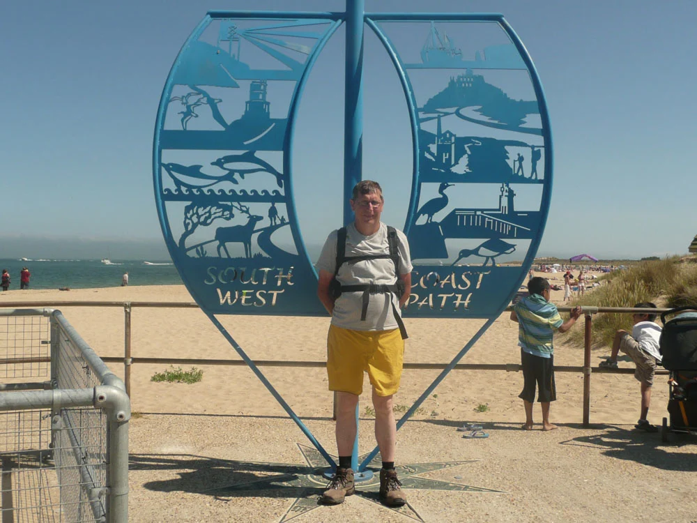 The end of the South West Coast Path