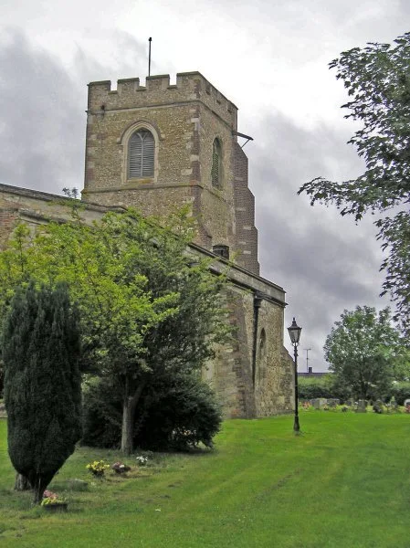 St Margarets Church, Streatley whose graveyards holds the remains of the rackmaster general, Thomas Norton. 