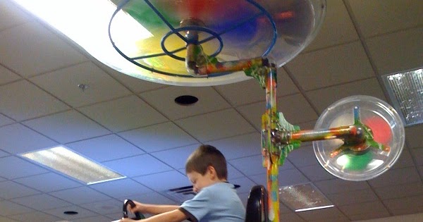 chuck e cheese flying bike