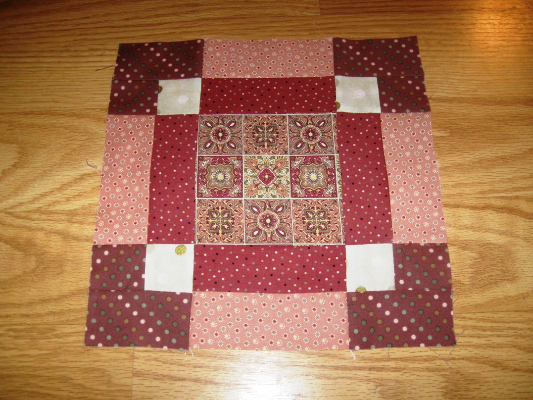 Happy Quilting Brown Bag Block