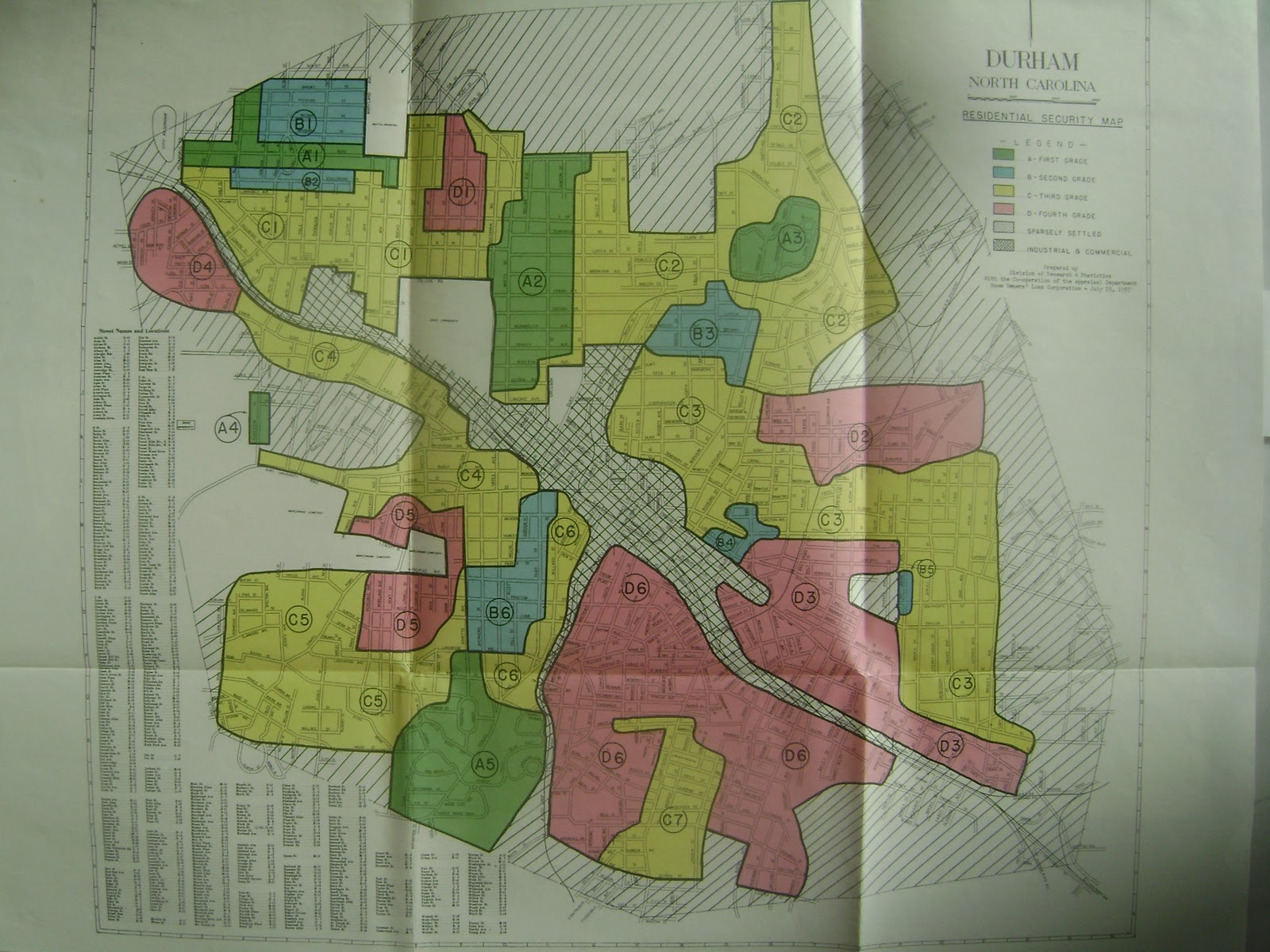 Durham maps redlining durham