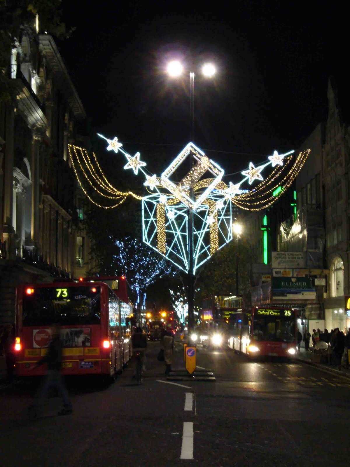 Here in the Sunshine Christmas Lights of London