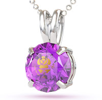 Love rose on cubic zirconia