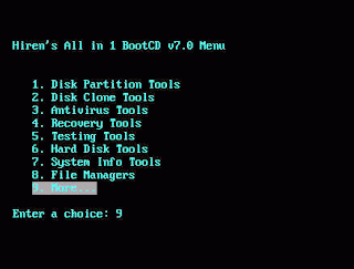 hirens boot cd 9.6