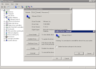 Removing SVGA II driver - Device Manager