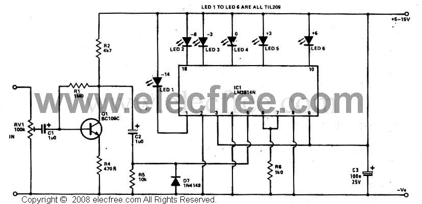 elektronika itu tanpa batas^^: LED VU Meter by IC LM3914
