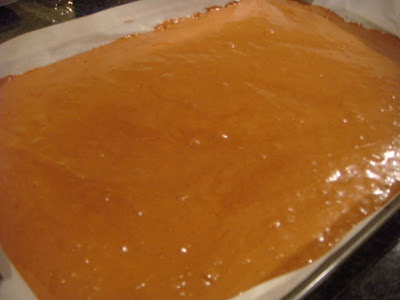 cake batter in baking pan