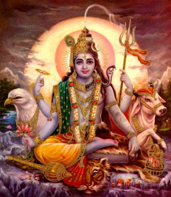 HariHara Picture Combined Deity form of Vishu Shiva