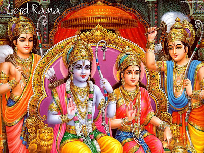 Picture of Lord Ramachandra and Sita Devi