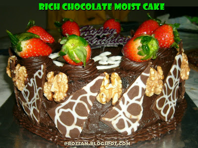 WELCOME TO RSR: RICH CHOCOLATE MOIST CAKE